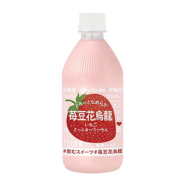 包装设计欣赏草莓豆花乌龙(伊藤园) (图1)