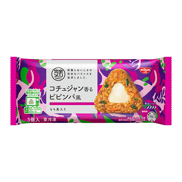 包装设计欣赏冷冻完全饭DELI ＜辣酱香的拌饭风＞饭团(日清食品) (图1)