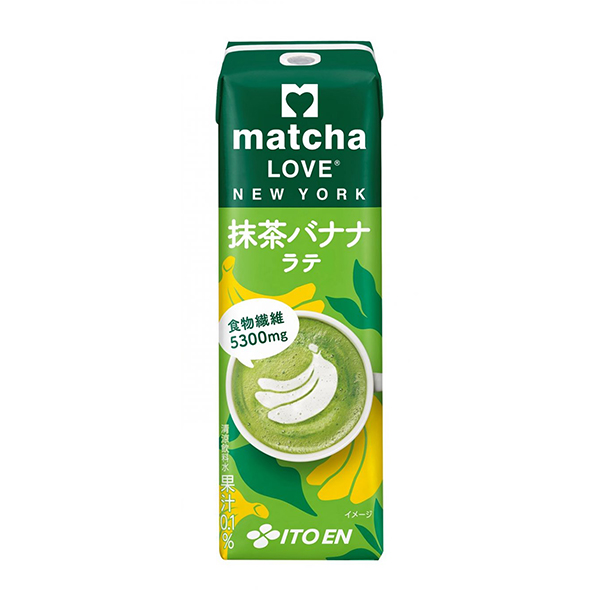 包装设计欣赏matcha LOVE NEW YORK ＜抹茶香蕉拿铁＞ (伊藤园) (图1)