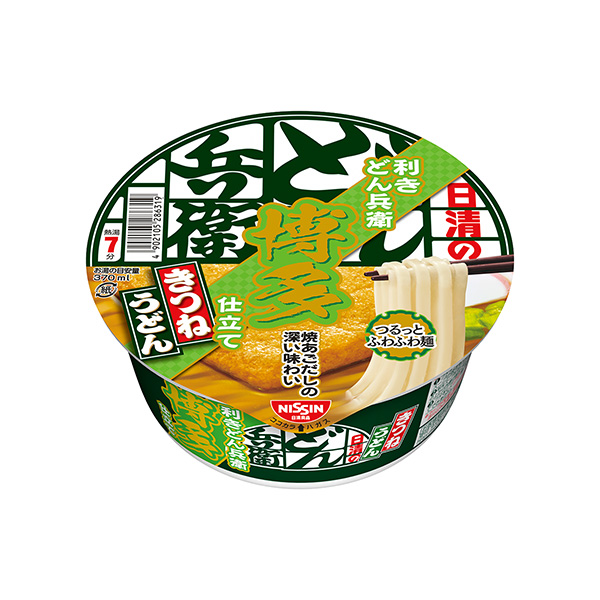 包装设计欣赏日清的利乌冬兵卫狐狸乌冬面＜博多＞ (日清食品) (图1)